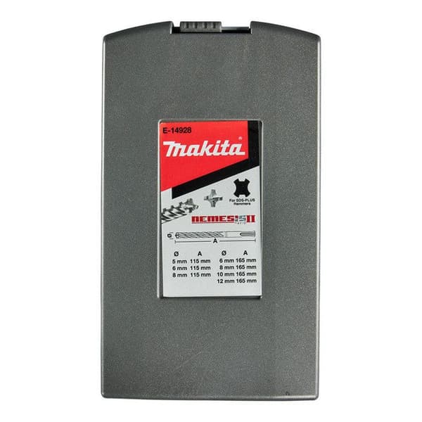 Coffert med 7 borrar NEMESIS II MAKITA E-14928 med SDS-Plus-fäste (kort)