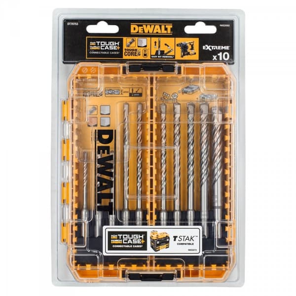 DeWALT DT70753 Extreme SDS Plus 10-delt murboresæt
