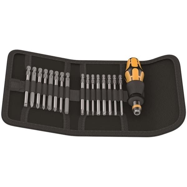 Bitset - WERA - Kraftform Rapidator - 17 bitar - Torx - ESD