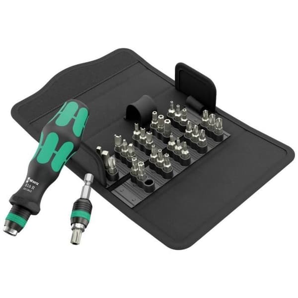 Wera Kraftform Kompakt 71 Säkerhet 05057114001 Bitset 32 stycken Sabotage Resistant TORX®-profil, inre fyrkant (R