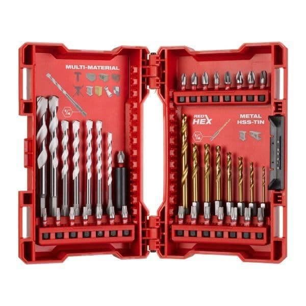 Milwaukee Shockwave 39-delad metall- och multimaterialborrsats