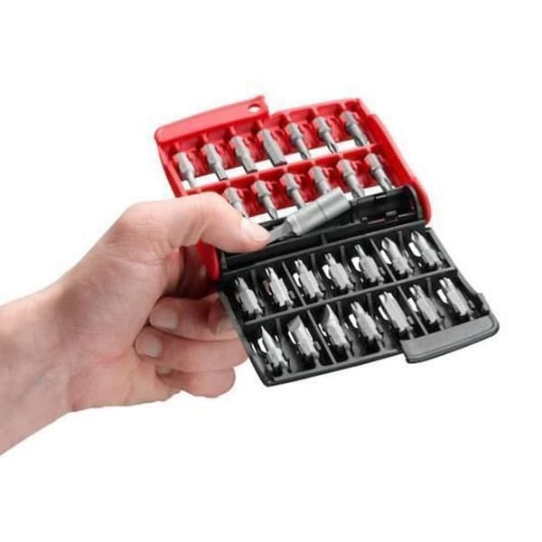 Låda med 28 serier 1 High Perf' bits (slitsad / PH / PZ / 6-punkts / Torx) - FACOM - E.120PB