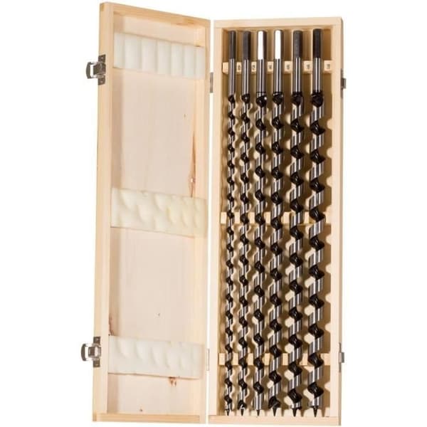 fischer - Set med unika spiralträddrillbitar D-WL 4601, 6 borr i ett paket
