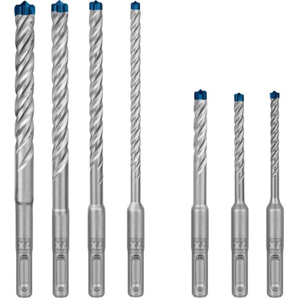 Borrsats - BOSCH - 7X - 7 borr - Hårdmetallhuvud - SDS Plus kompatibel