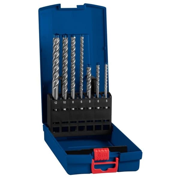 Borrsats - BOSCH - 7X - 7 borr - Hårdmetallhuvud - SDS Plus kompatibel