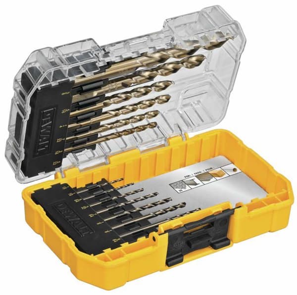Dewalt borr - DWA1240 - Set med 14 koboltlegerade stålborrar med pilotspets