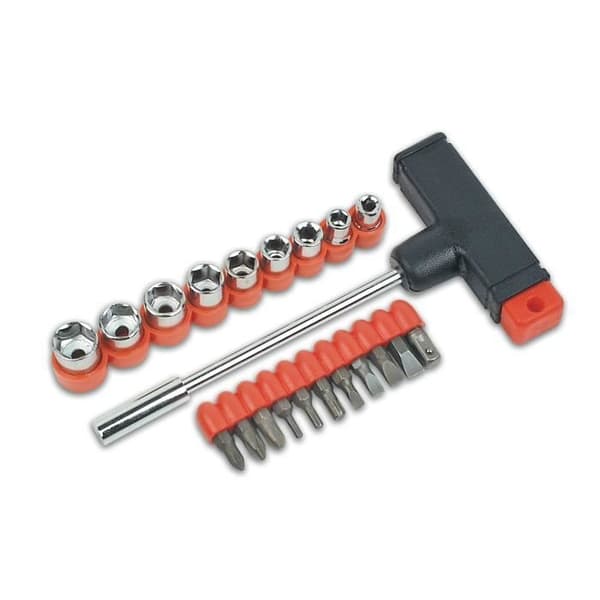 MANNESMANN T-handtag - Bits och hylsa Set - 1 / 4â€ œ
