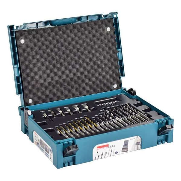 65-delar SDS Plus skruv-/borrverktygssats i kartong MAKPAC - MAKITA - B-69478