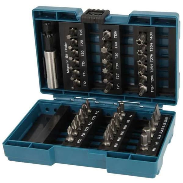 Skruvbit - Makita - 37 delar - Stål - Såld i packe