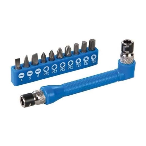 Vinkelskruvmejselsats - Ej specificerat - 12 st - Antikorrosionsstål - Ultrabeständigt gummi - 105 x 30 mm
