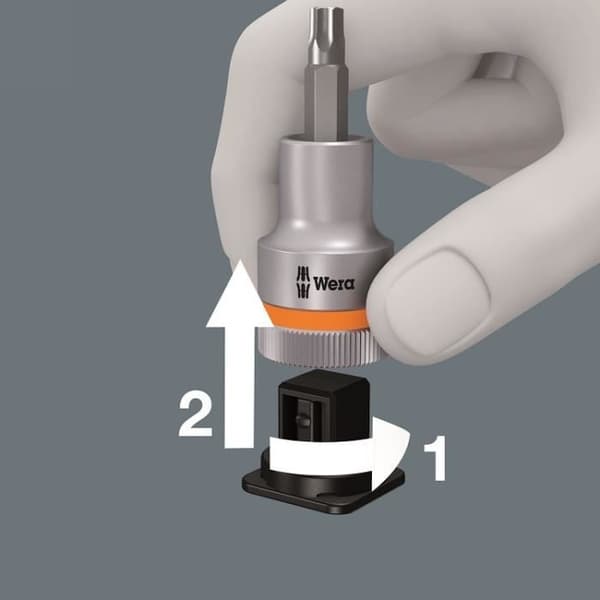 Sats med hylsor - WERA - 05004202001 - 9 hylsor - 1/2 tum - TORX® HF stål