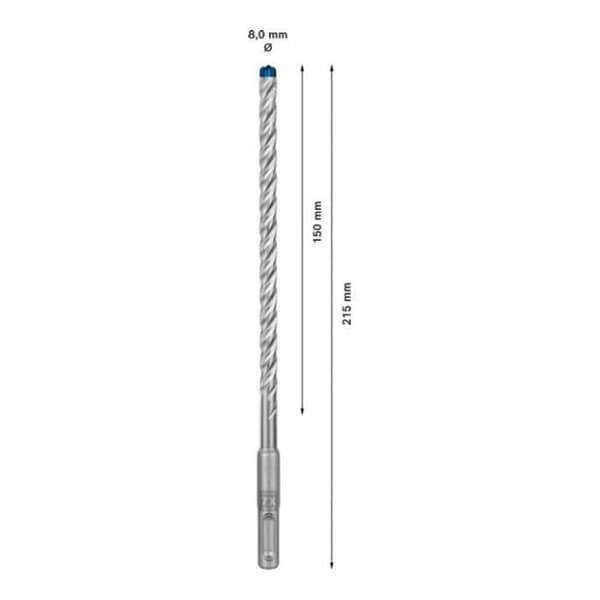 Betongborr för SDS-Plus 7X 8 x 150 x 215mm perforator - BOSCH EXPERT - 2608900089