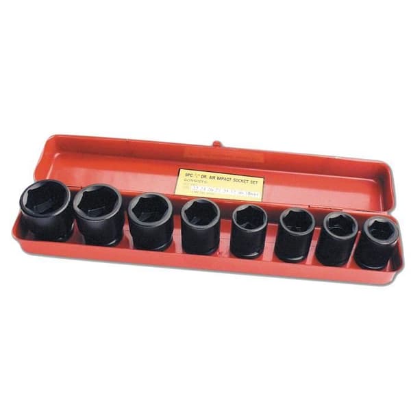 MANNESMANN Set med 8 uttag ¾ - 26 till 38 mm