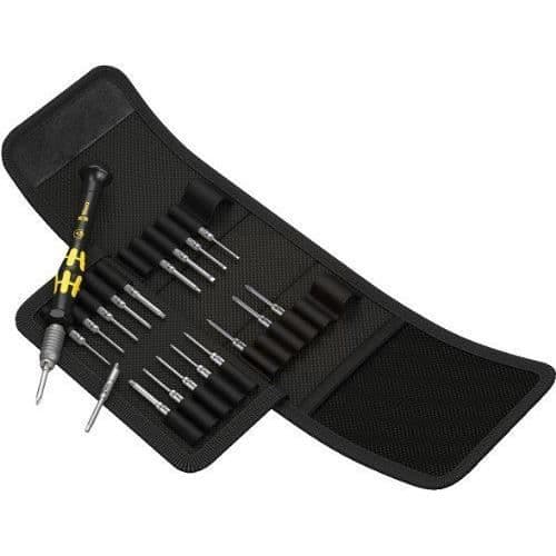 Wera Set Kraftform Kompakt Micro ESD / 20 SB 05073671001 Anti-elektrostatisk skruvmejselbitssats 20 st.