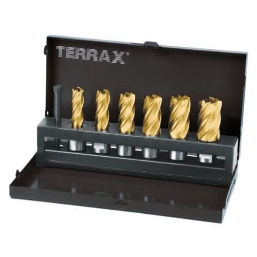 Fraiser för urholkning - Terrax - A108820T - Snabbverkande stål - Titanitrid - Diameter 12 till 22 mm