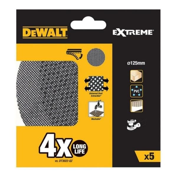 DeWalt Slipande kuddar 125mm K60 Paket med 5 dtm8560de QZ