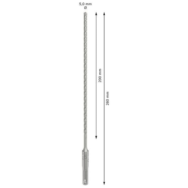 Bor - meche Bosch - 2608836606 - Betongbor SDS+ 5mm ()