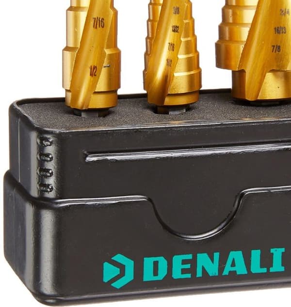 Foret - meche Denali - DB-006 - Märke - Set med 3 stegade borr, 3 - 13 mm, 5 - 13 mm, 5 - 22 mm