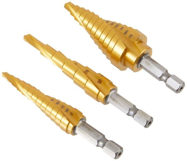 Foret - meche Denali - DB-006 - Märke - Set med 3 stegade borr, 3 - 13 mm, 5 - 13 mm, 5 - 22 mm