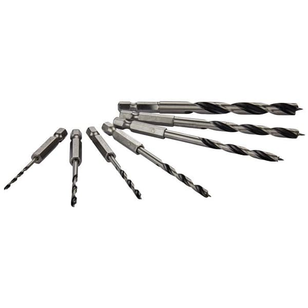 Förnickel med trä - Makita - D-62371 - 7 delar - Stål - 1/4"