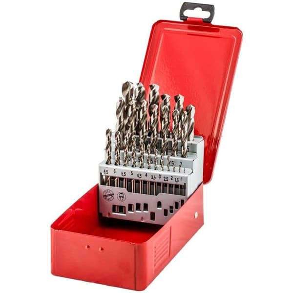 Fischer borr - 536605 - Metalllåda med 25 st HSS-G 1-13/0,5 EXTRA stålborr / 1 låda