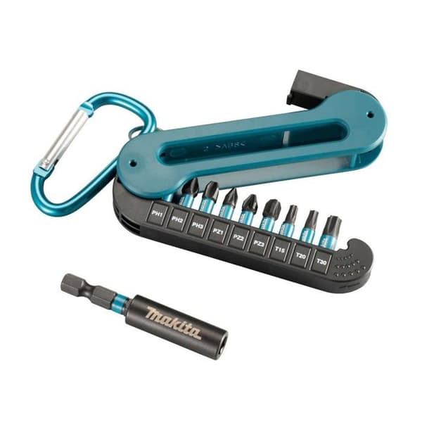 Skruvmejselbits - Makita skruvmejselhylsa - E-12005 - Set med 10 svarta bits 25 mm
