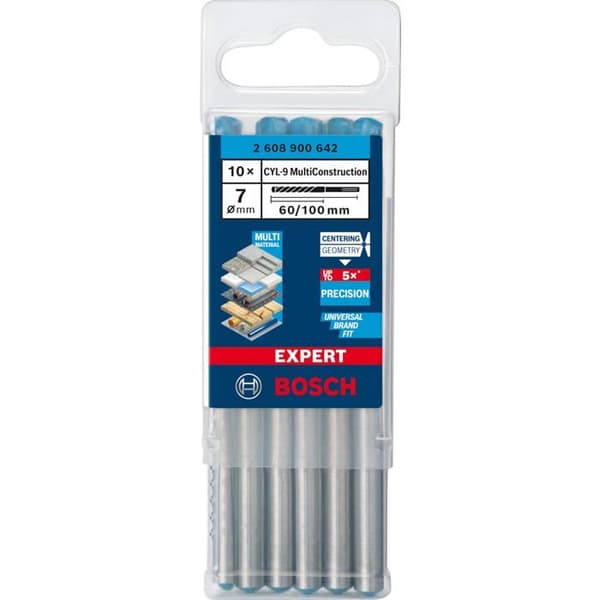Expertborr CYL-9 MultiConstruction - BOSCH - Ø 7mm - 10 stycken - multimaterial precision