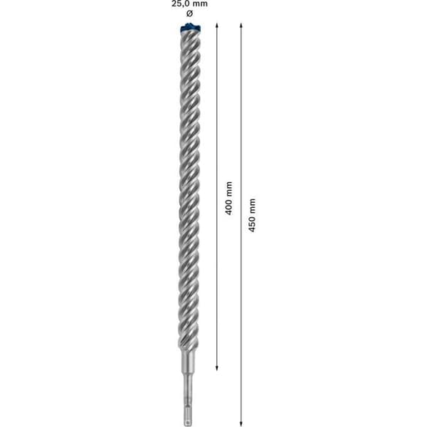 Betongborr för SDS-Plus 7X perforator 25 x 400 x 450 mm - BOSCH EXPERT - 2608900151
