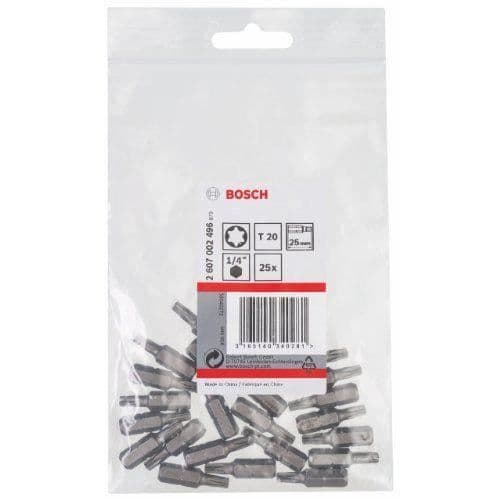 BOSCH T 20 Torx-bits - Set om 5