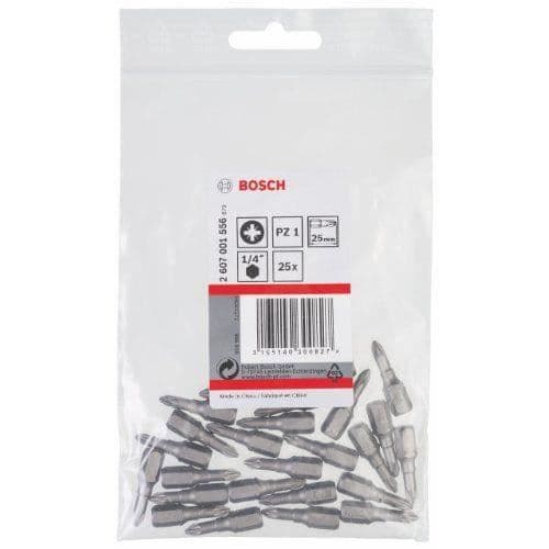 Kryssbits - BOSCH - PZ 1 - Förpackning om 5 - TIN-beläggning - Max Grepp