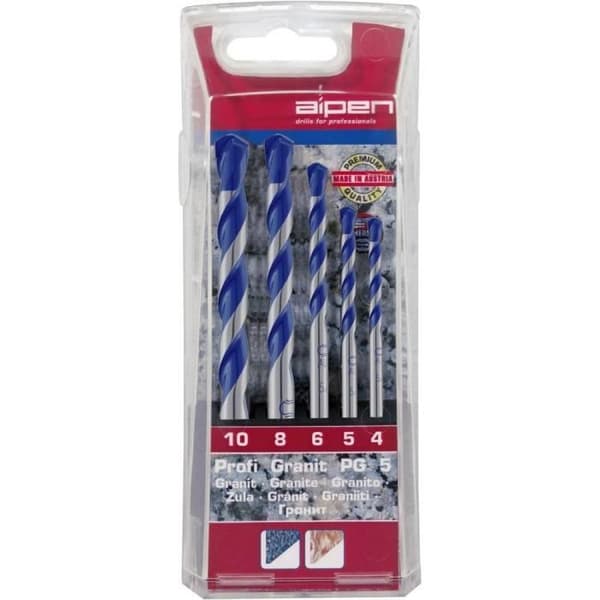 Alpen specialgranitborrsats 25700005100 1 set