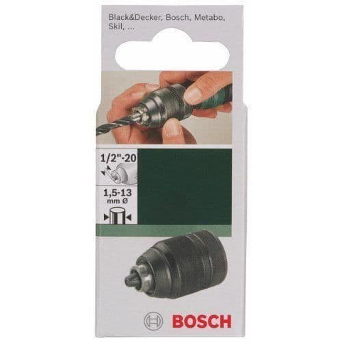 Bosch 2609255704 Nyckellös chuck 1,5-13,0 mm Min-Max Spännkapacitet 1/2"-20 Verktygshållare