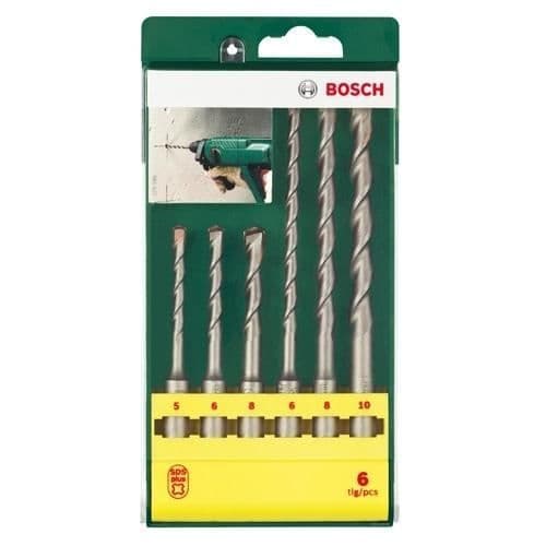 Borr - BOSCH - Kassett med 6 SDS-PLUS borrar