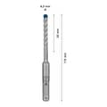 Miniatyrbild 3 av 4: 10 betongborrar för SDS-Plus 7X EXPERT borr 6X50X115 mm - BOSCH - 2608900159