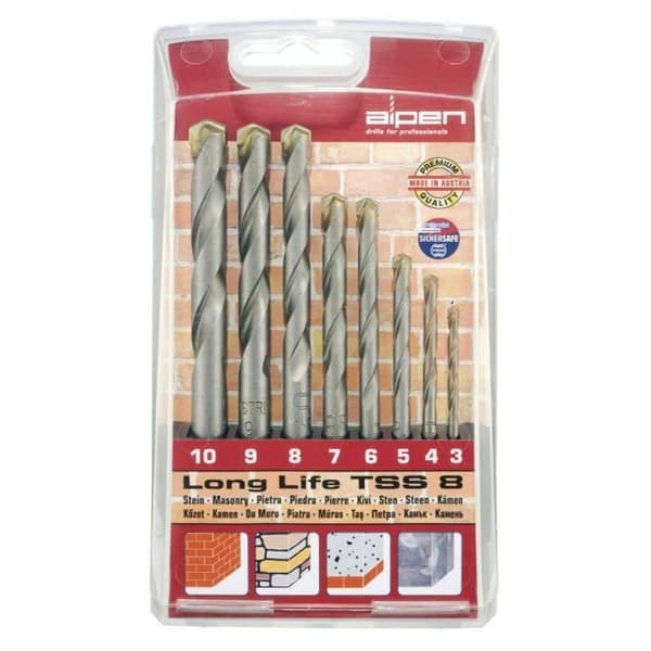 Alpen widia long life borrset 8 delar