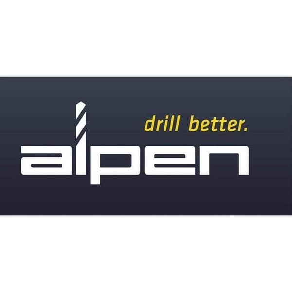 Borr för metall - ALPEN - 4 stycken kvadrat 1/4 (6,3 mm) - Legerat och olegerat stål
