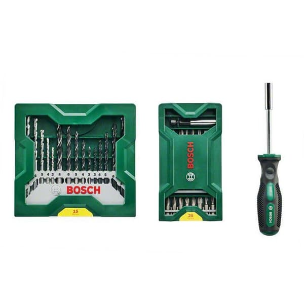 Set med 41 bitar + skruvmejsel bitshållare Mini X-Lin BOSCH - 2607017655
