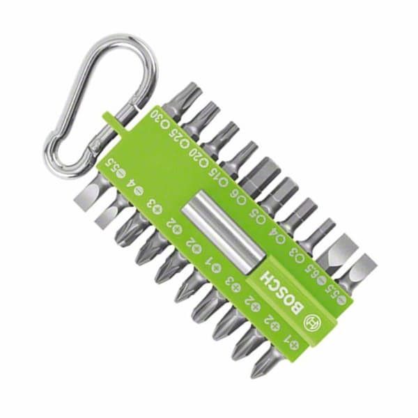 Skruvmejselbitssortiment - Bosch - 2607002823 - 21 stycken - Karbinhake - Korsformad