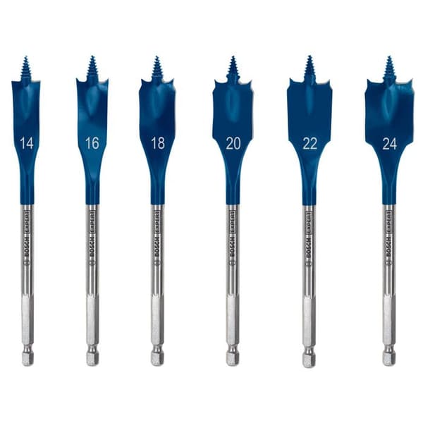 Platta borr - BOSCH - 2608900332 - 6 borr - 14-24 mm - Stål