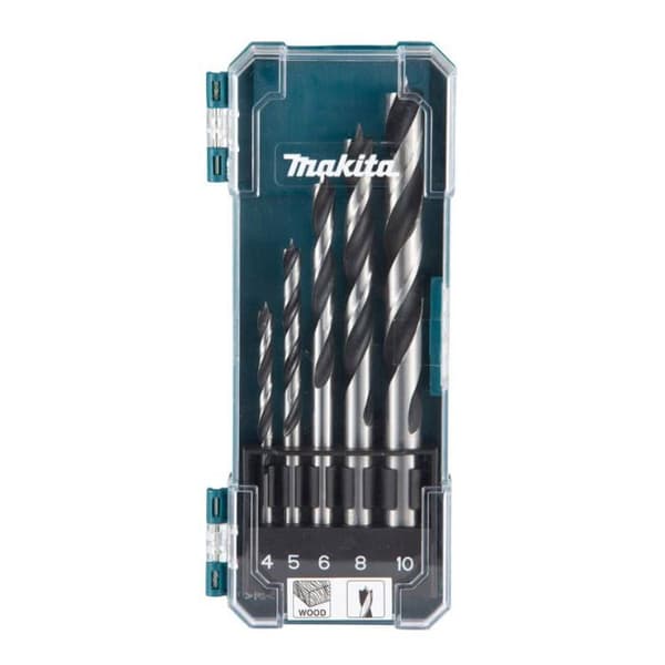 Borrverktyg - MAKITA - D-72861 - Set med 5 träborrkronor - Höghastighetsstål