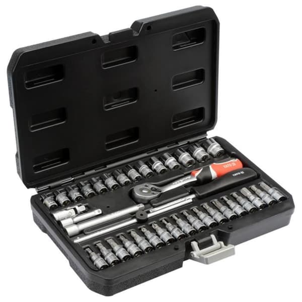 YATO 38 delar metallverktygssats svart YT-14471