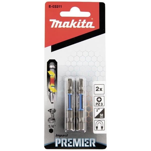 Makita E-03311 Torsion Control Technology Pozidriv skruvbitssats