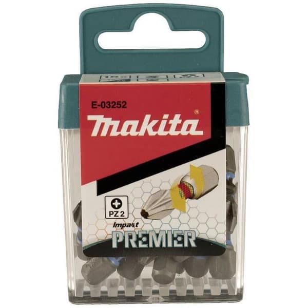Makita E-03252 Torsion Control Technology Pozidriv skruvbitssats