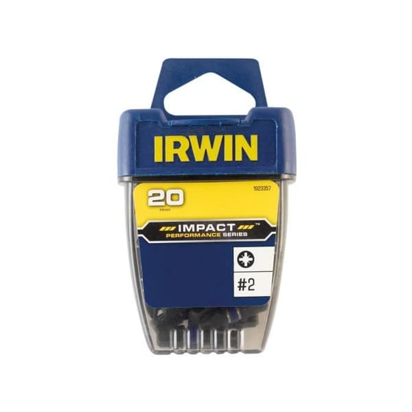 IRWIN Pozi PZ2 Skruvmejsel Impact 25mm Paket med 20 IRW1923357