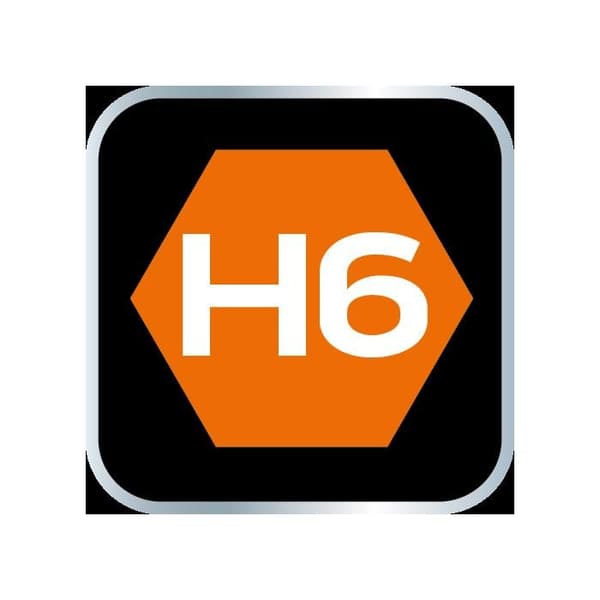 Sexkantigt h6 på 1/4" hylsa, lång, 87 mm