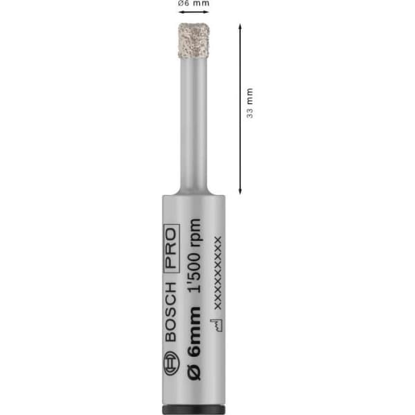 Foret diamant PRO Keramik torr 6x33x13mm BOSCH 2608599053