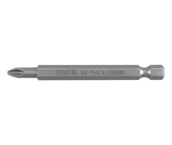 YATO-BIT 1/4" PH2 x 100 mm HRC 58-62 S2 0485