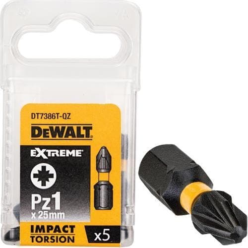 DEWALT SLAGMUTS PZ1x25 5 ST. EXTREM SLAGTORSION