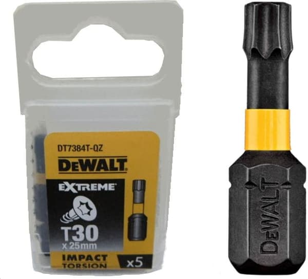 DEWALT SLAGMUTS T30x50 / 5 st. EXTREM SLAGTORSION