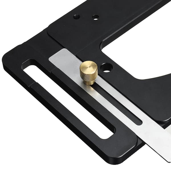Aluminiumlegering Spårsåg Square Guide Rail Square Träbearbetning 90 graders rätvinkel Guide Plate
